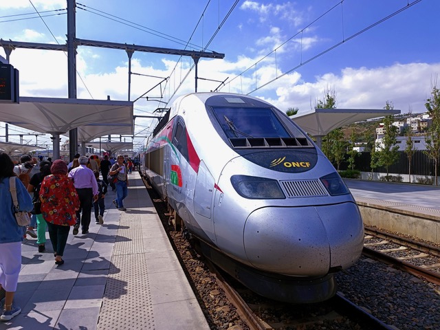 Africa’s first and fastest high-speed train, Al Boraq. Photo © Karethe Linaae
